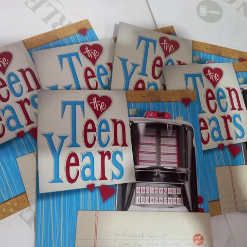 BOX OF APPROXIMATELY 85 THE TEEN YEARS AUDIO CD BOOKLETS
