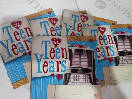 BOX OF APPROXIMATELY 85 THE TEEN YEARS AUDIO CD BOOKLETS