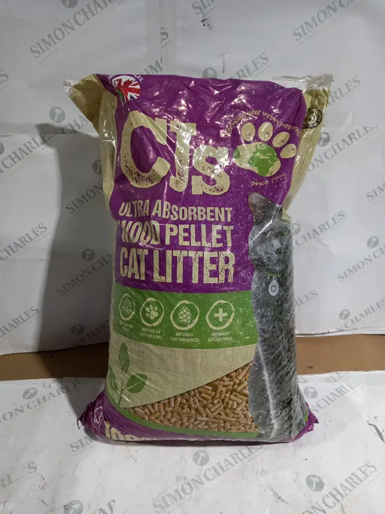 CJ'S WOOD PELLET CAT LITTER 30 LITRE 