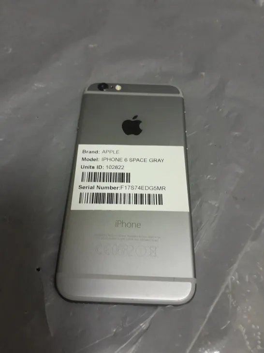 UNBOXED APPLE IPHONE 6 IN SPACE GRAY - A1586