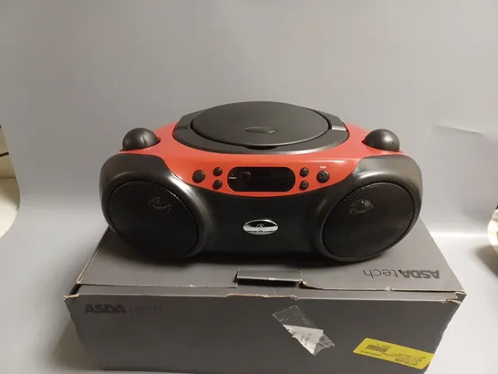 BOXED ASDA TECH BLUETOOTH CD BOOMBOX 