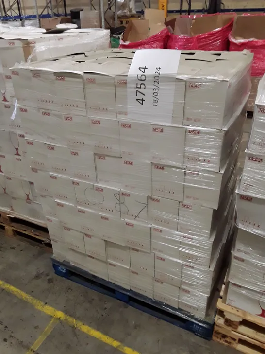 PALLET OF APPROXIMATELY 196 BOXES CONTAINING 6 RASTAL AVIERO 300ML GOBLETS