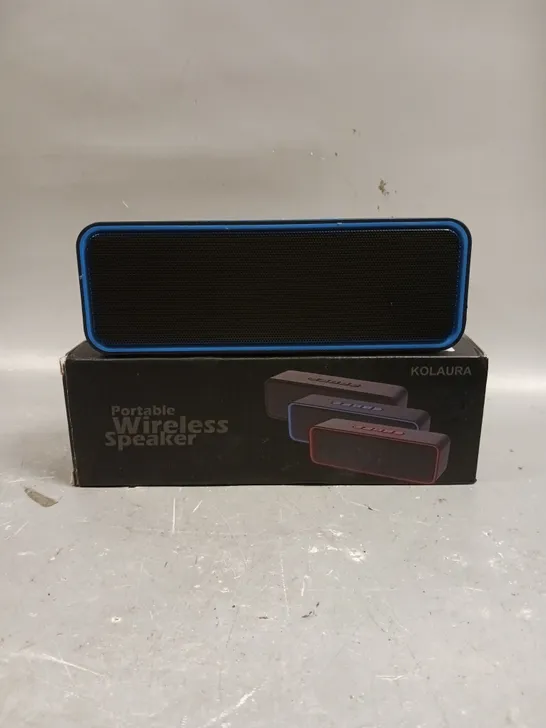 BOXED KOLAURA PORTABLE WIRELESS SPEAKER 