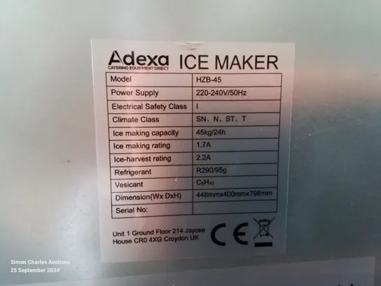 ADEXA HZB-45 ICE MAKER