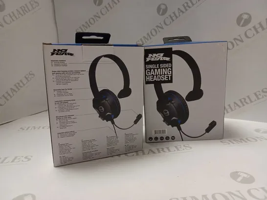 APPROXIMATELY 10 ASSORTED GAMING HEADSETS TO INCLUDE; NO FEAR SINGLE SIDED GAMING HEADSETS