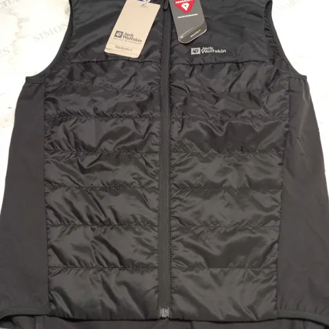 JACK WOLFSKIN MOROBBIA INSULATED VEST IN PHANTOM - M