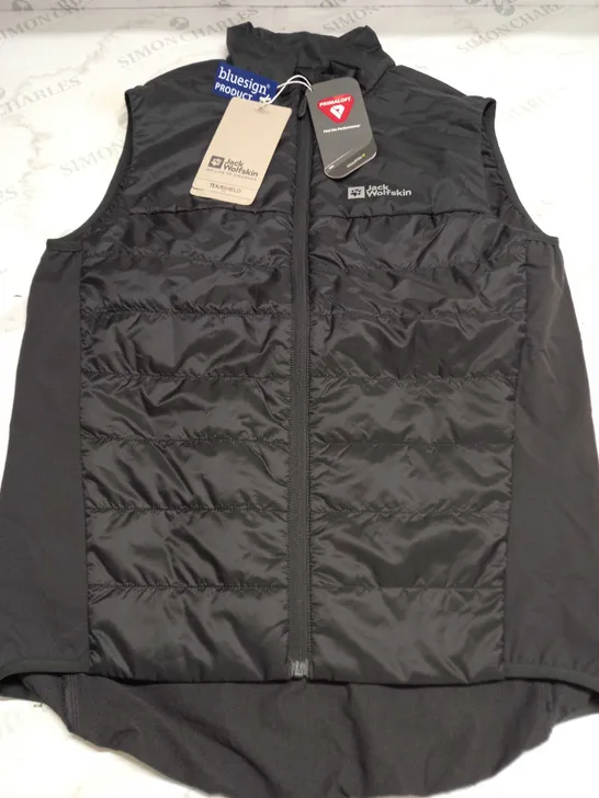 JACK WOLFSKIN MOROBBIA INSULATED VEST IN PHANTOM - M