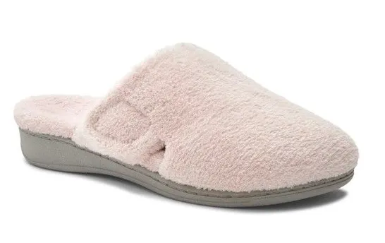 VIONIC GEMMA TERRY SLIPPERS PINK SIZE 6