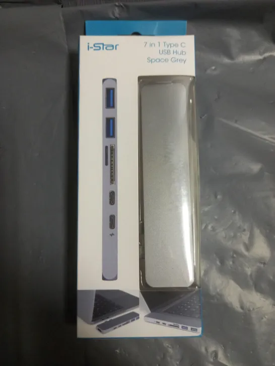 BOXED I-STAR 7 IN 1 TYPE C USB HUB 