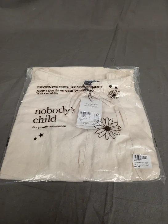 SEALED NOBODYS CHILD PETITE SHONA TROUSERS IN BEIGE - UK 8