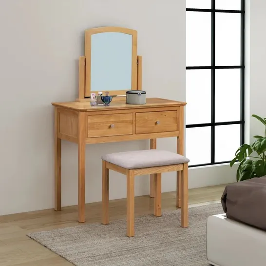 BOXED FRANCIS DRESSING TABLE SET WITH MIRROR (3 BOXES)