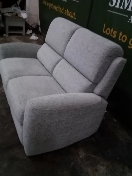 DESIGNER G PLAN MADE HAMILTON FARROW ICE 2 SEATER SOFA AND ELECTRIC RECLINING ARMCHAIR