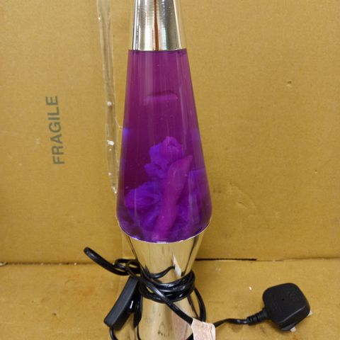 METALLIC 14.5" LAVA LAMP - PURPLE 