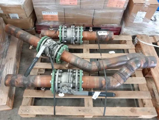 PALLET OF 3 LARGE PRESSURE VALVES