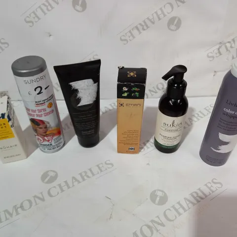 LOT OF APPROXIMATELY 20 ASSORTED COSMETIC AND BEAUTY ITEMS TO INCLUDE COLOUR CARE GLAZE, FACIAL CLEANER, FOUNDATION ETC