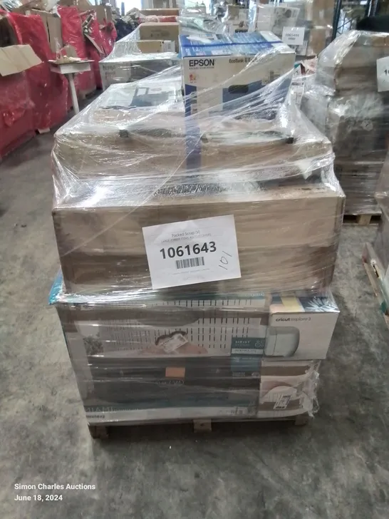 PALLET OF APPROXIMATELY 14 UNPROCESSED RAW RETURN HOUSEHOLD AND ELECTRICAL GOODS TO INCLUDE;