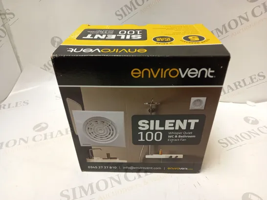 BOXED ENVIROVENT SILENT 100 EXTRACTOR FAN