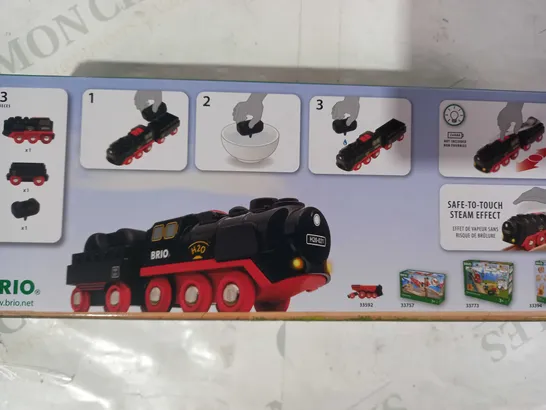 BRIO BATTERY OPERATED STEAMING TRAIN