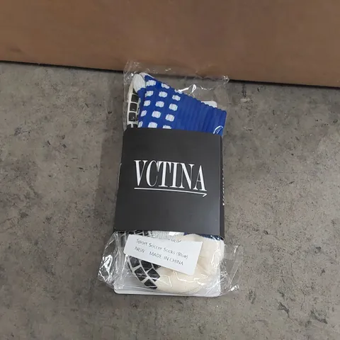 BRAND NEW BAGGED VCTINA SPORTS SOCKS - BLUE // SIZE UNSPECIFIED (1 ITEM)