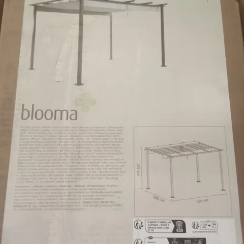 BOXED MOSES BLOOMA SLIDING GAZEBO 4 X 3M