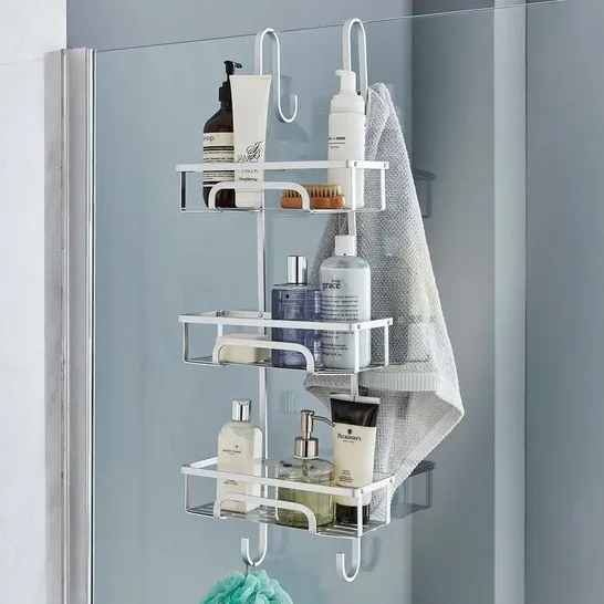 BOXED AUBRIANA EXTRA LARGE PREMIUM 3 TIER SHOWER CADDY