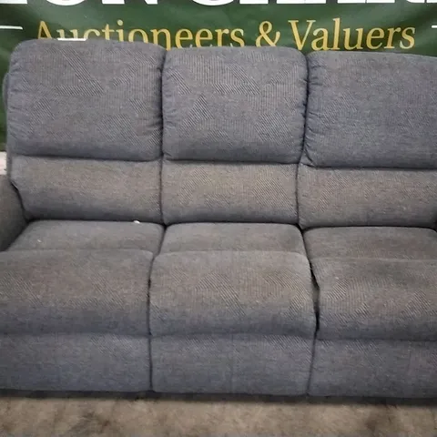 QUALITY BRITISH DESIGNED & MANUFACTURED G PLAN NEWMARKET 3 SEATER SOFA SCALE COBALT FABRIC 