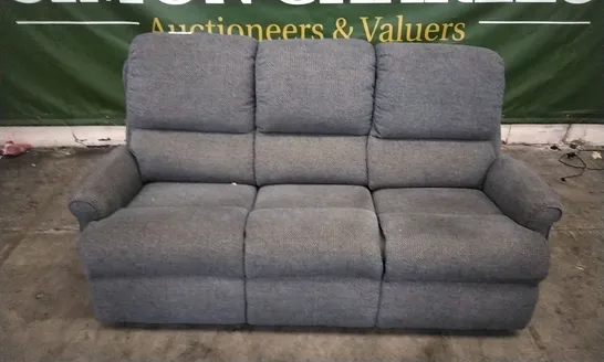 QUALITY BRITISH DESIGNED & MANUFACTURED G PLAN NEWMARKET 3 SEATER SOFA SCALE COBALT FABRIC 