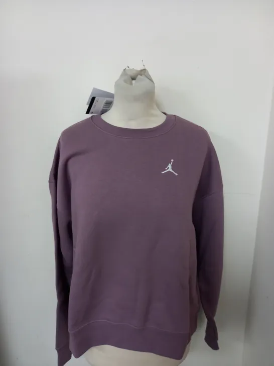 AIR JORDAN SWEATSHIRT IN MAUVE SIZE XS 