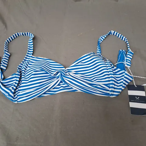 CREW CLOTHING TWIST BIKINI TOP SIZE 12