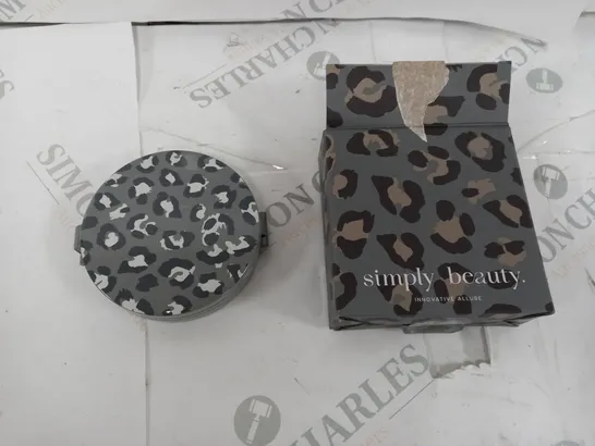 SIMPLY BEAUTY FOLDING TRIO MIRROR LEOPARD PRINT 