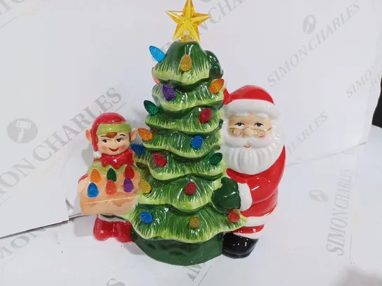 MR CHRISTMAS NOSTALGIC TREE WITH SANTA & ELF