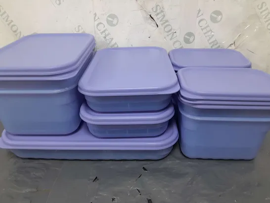 BOXED LOCK & LOCK TUPPERWARE SET IN PURPLE