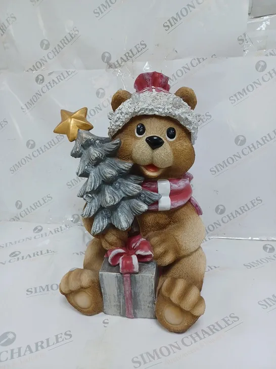 BOXED SANTA EXPRESS PRE-LIT INDOOR /OUTDOOR CHRISTMAS BEAR