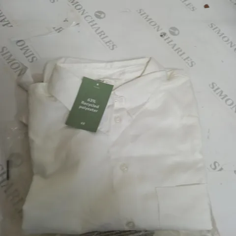 PACKAGED H&M WHITE POLYESTER SHIRT