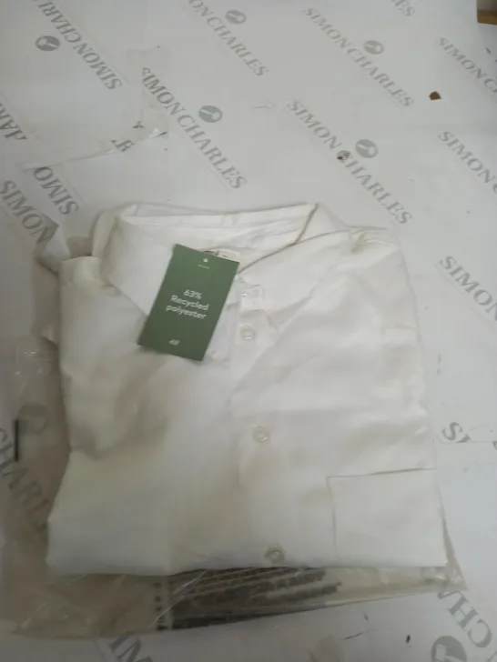 PACKAGED H&M WHITE POLYESTER SHIRT