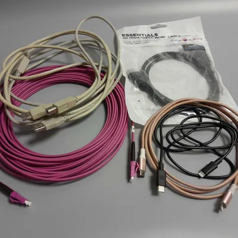 LOT OF 5 ASSORTED CABLES