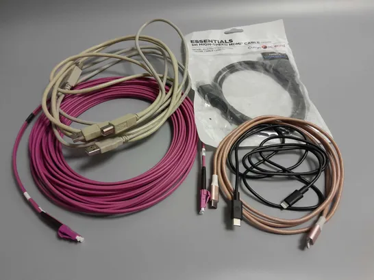 LOT OF 5 ASSORTED CABLES