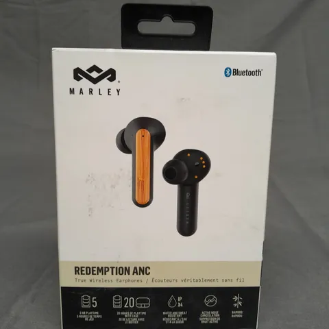 BOXED HOUSE OF MARLEY REDEMPTION ANC BLUETOOTH EARPHONES