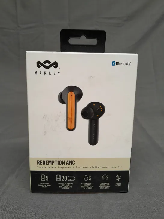 BOXED HOUSE OF MARLEY REDEMPTION ANC BLUETOOTH EARPHONES