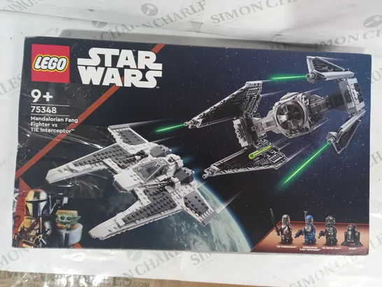 LEGO STAR WARS 75348 MANDALORIAN FANG FIGHTER VS TIE INTERCEPTOR