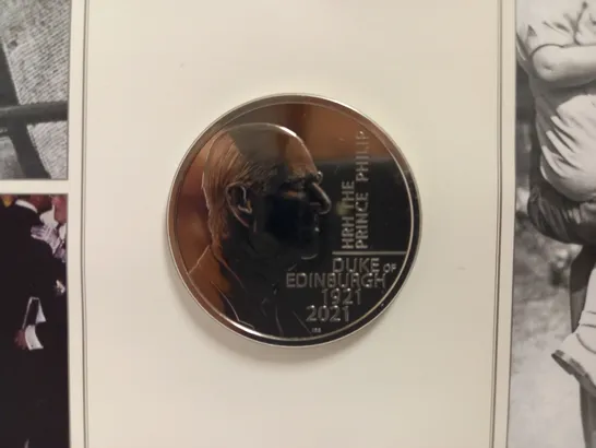 HIS ROYAL HIGHNESS PRINCE PHILIP DUKE OF EDINBURGH COMMEMORATIVE COIN - 1921-2021