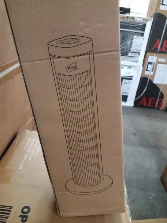 BOXED NEO WHITE TOWER FAN