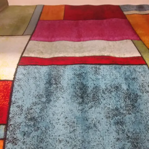 EDITH FLATWEAVE MULTI COLOUR RUG - 160 X 230CM 