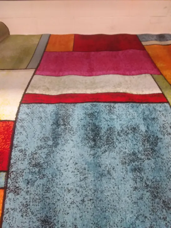 EDITH FLATWEAVE MULTI COLOUR RUG - 160 X 230CM 