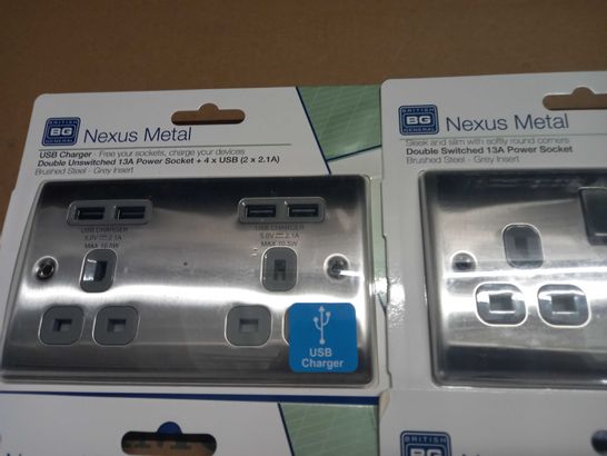LOT OF 9 ASSORTED NEXUS METAL FITTING ITEMS 
