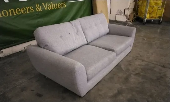 DESIGNER GREY FABRIC 2 SEATER SOFA