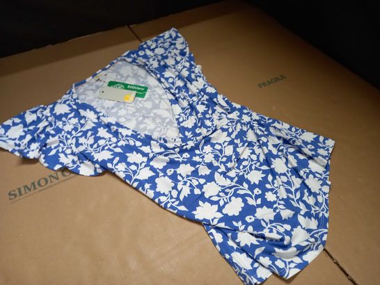 BODEN BLUE FLORAL TOP - UK 12