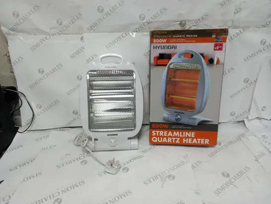 HYUNDAI 800W STREAMLINE QUARTZ HEATER 