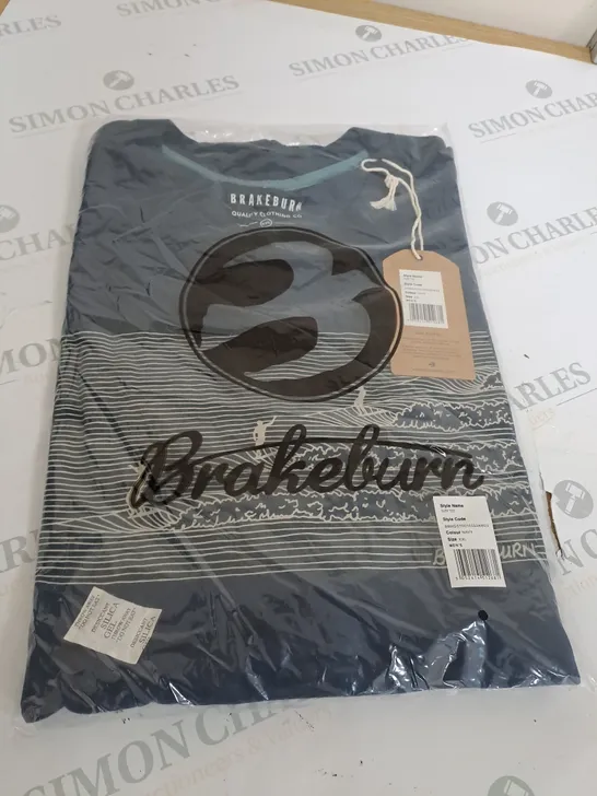 BRAKEBURN NAVY BLUE T-SHIRT SIZE XXL 