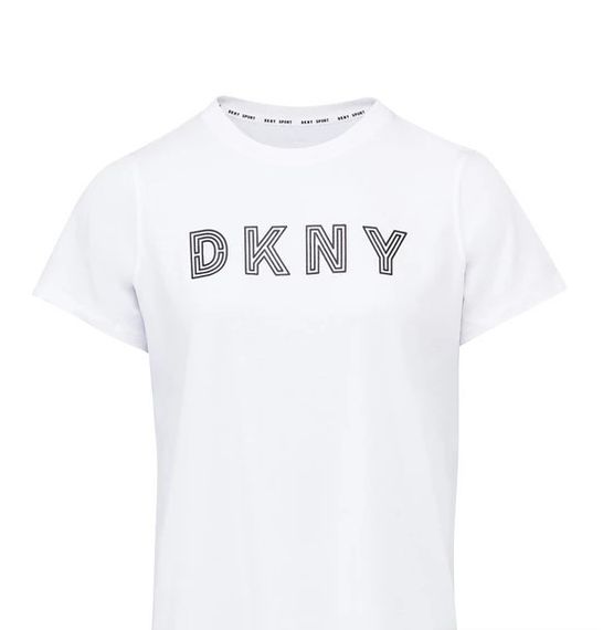 BRAND NEW DKNY SPORT TRACK LOGO T-SHIRT SIZE XS RRP £43